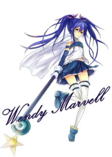 😊 9a429f72 anime, chica, maga, bastón, magia, linda whatsapp sticker