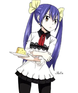 😕 ed00e00a Wendy Marvell Fairy Tail Anime, Fairy Tail, Wendy Marvell, Personaje, Mago, Pudín whatsapp sticker