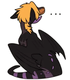 💬 aa870f04 drago, cartone animato, animale, carino, adesivo, mostro, fantasy, creatura telegram sticker