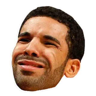 😢 99de1103 Drake músico, rapper, celebridade, retrato, rosto telegram sticker