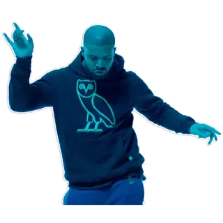 😻 a3e37840 Drake cantor, rapper, músico, dança, Drake telegram sticker