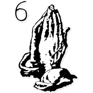🙏 c56bec06 mãos em oração, Drake, 6 telegram sticker