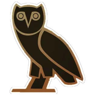 🦉 092ca733 sowa, ptak, logo, OVO, Drake whatsapp sticker