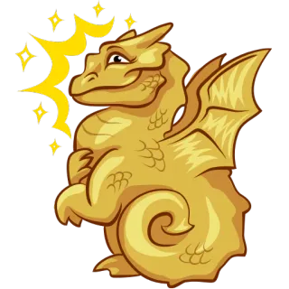 ✨ 11db3fff ドラゴン, ファンタジー, 漫画, 動物, キラキラ telegram sticker