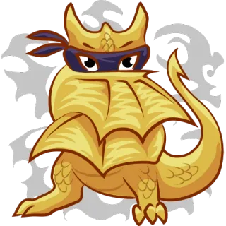 👻 6f03e9b6 ドラゴン, 忍者, ファンタジー, キャラクター, ステッカー telegram sticker