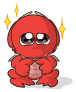 ✨ 1692dc0d rot, drache, süß, glänzend, cartoon, figur, kawaii telegram sticker