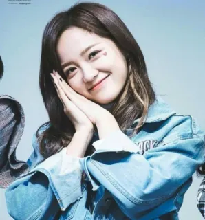 😊 12a65ff3 coréen, fille, cœur, mignon, souriant, femme, jolie whatsapp sticker