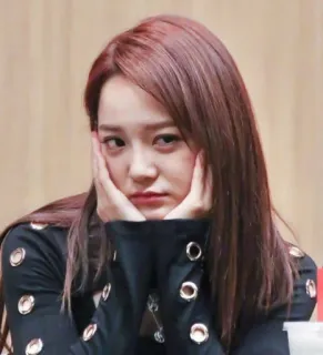 😑 1dc42fea femme, portrait, asiatique, coréenne, chanteuse, célébrité whatsapp sticker