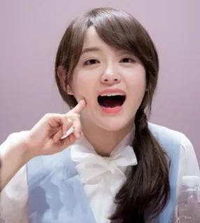 🥰 4e525984 femme, asiatique, sourire, portrait, fille whatsapp sticker