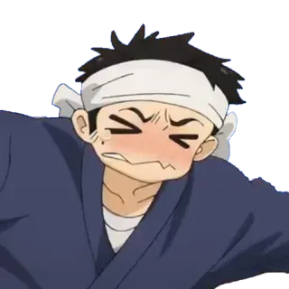 🤯 1b3f5f01 动漫, 恼火, 头带, 沮丧, 卡通, 烦躁, 苦恼 telegram sticker