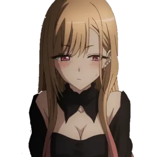 😳 b998d0f7 Marin Kitagawa My Dress-Up Darling 动漫, 角色, 女孩, 喜多川海梦, 更衣人偶坠入爱河 telegram sticker