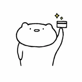 🌿 4fe30e08 bear, card, cute, cartoon, animal, sticker whatsapp sticker