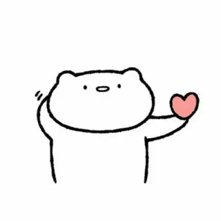 💕 577117bf bear, love, heart, cartoon, cute, animal whatsapp sticker