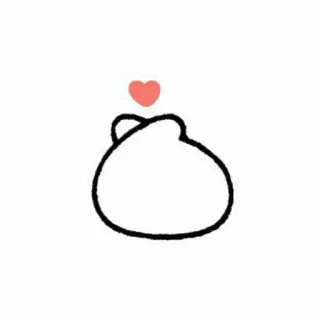 🧺 6613e8ae heart, love, cute, blob whatsapp sticker