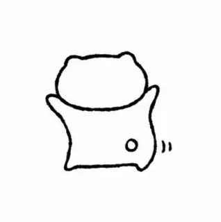 🧺 93561bd1 cartoon, cute, animal, character, sticker, blob whatsapp sticker