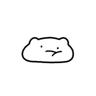 🖇 9caa6288 blob, minimalist, cartoon, simple, cute, face whatsapp sticker