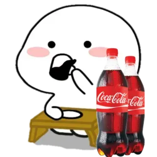 🥤 713e7934 coca-cola, drink, beverage, cartoon, soda, refreshment whatsapp sticker