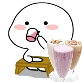 🥤 c56d6792 drink, beverage, cute, milkshake, dessert, kawaii whatsapp sticker