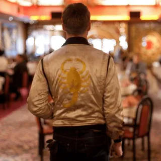 🦂 3bbc6add Drive film, scorpion, veste, pilote, Ryan Gosling telegram sticker