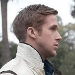 😎 c16249d3 ryan gosling, acteur, drive, film, célébrité, personne telegram sticker