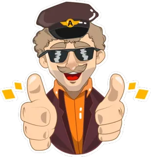 Taxi Driver telegram stickers