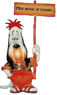 😱 164dab71 Droopy Moi aussi je rigole... anjing, kartun, sedih, tanda, animasi telegram sticker
