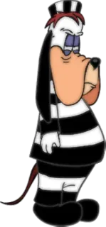 😱 47869ece Droopy kartun, anjing, penjara, tahanan, terkulai telegram sticker