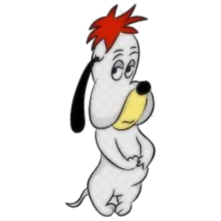 😱 7570a97b Droopy Kartun, Anjing, Sedih, Terkulai, Klasik telegram sticker