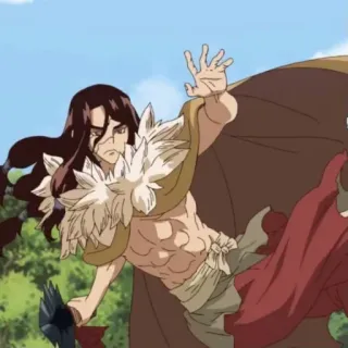 💪 1bafd5ff Tsukasa Shishio Dr. Stone Anime, Dr. Stone, Tsukasa Shishio, Personaggio, Manga whatsapp sticker