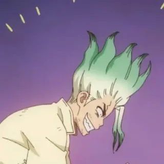 🧪 2e9d2fb0 Senku Ishigami Dr. Stone Anime, Dr. Stone, Senku Ishigami, Scienza, Personaggio whatsapp sticker