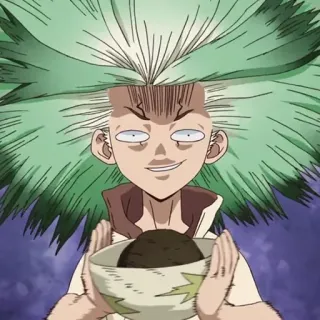 🧪 2f7e6a5d Senku Ishigami Dr. Stone anime, dr stone, senku, ishigami, scienza whatsapp sticker