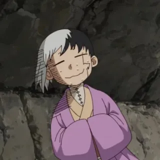 😓 40137e3a Gen Asagiri Dr. Stone anime, personaggio, dr. stone, gen asagiri whatsapp sticker