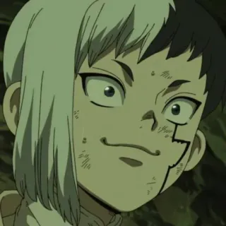 🙂 9e4d485a Gen Asagiri Dr. Stone anime, dr.stone, gen asagiri, personaggio, adesivo whatsapp sticker