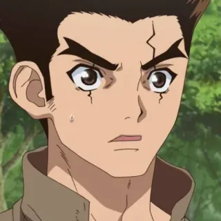 😯 a6470485 Taiju Oki Dr. Stone Anime, Dr. Stone, Taiju Oki, Personaggio, Cartone animato whatsapp sticker