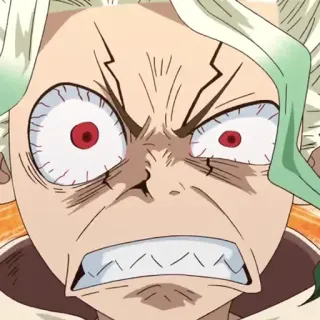 🧪 bbaa8489 Senku Ishigami Dr. Stone Anime, Manga, Reazione, Eccitato, Dr. Stone, Senku Ishigami whatsapp sticker