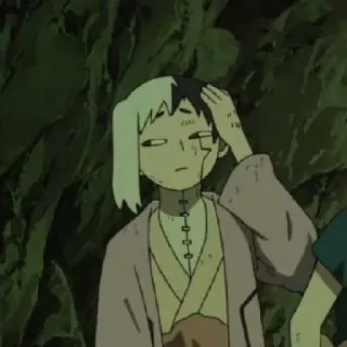 😓 bd624817 Gen Asagiri Dr. Stone Anime, Personaggio, Gen Asagiri, Dr. Stone whatsapp sticker