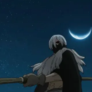 😡 f7f2d830 Anime, Notte, Personaggio, Luna whatsapp sticker