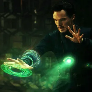 💥 460cb9c7 Doctor Strange 魔法, 超级英雄, 漫威, 奇异博士, 巫师, 神秘, 能量 telegram sticker