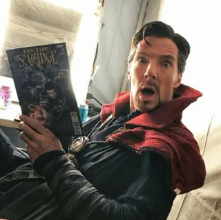 😨 93662324 Doctor Strange DOCTOR STRANGE 奇异博士, 漫威, 超级英雄, 漫画书, 本尼迪克特·康伯巴奇 telegram sticker