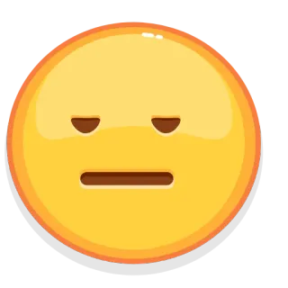 😐 47d25fbb эмодзи, нейтральный, лицо, выражение telegram sticker