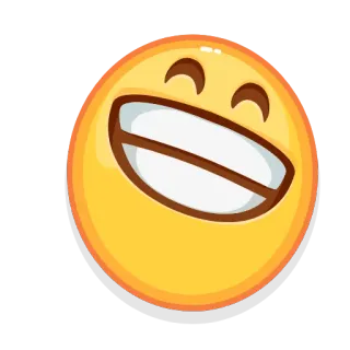 😁 85a87adf Смайлик, Эмодзи, Счастливый, Лицо telegram sticker