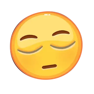 😳 86781580 Эмодзи, Сонный, Грустный, Чувство, Выражение, Лицо telegram sticker