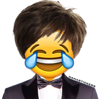😂 bc855070 Emoji, Lachen, Huilend, Pak, Smoking, Vlinderdas telegram sticker