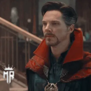 👨‍🔬 287f73ff Doctor Strange Doctor Strange, Marvel, superhero, sihir, penyihir, jubah telegram sticker