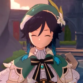 ✨ 6044e77e Venti Genshin Impact Anime, Videospiel, Genshin Impact, Venti whatsapp sticker