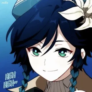 ✨ 8ad54944 Venti Genshin Impact HEH HEH~ Anime, Videospiel, Venti, Genshin Impact, lächelnd whatsapp sticker