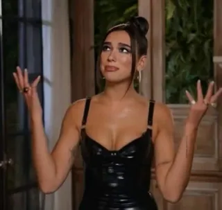 🤷‍♀ 1c98aa18 Dua Lipa 歌手, 流行明星, 女人, 名人, 怀疑 telegram sticker