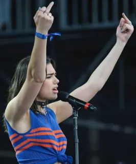 😡 3cb600d1 中指, 歌手, 表演者, 音乐 telegram sticker