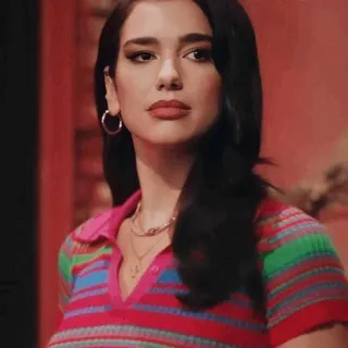 🥂 7b6750df Dua Lipa Dua Lipa, cantora, pop star, mulher, retrato telegram sticker