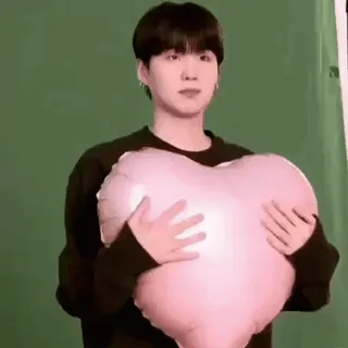 💋 841ef61f Suga kpop, idole, min yoongi, bts, coeur, ballon telegram sticker